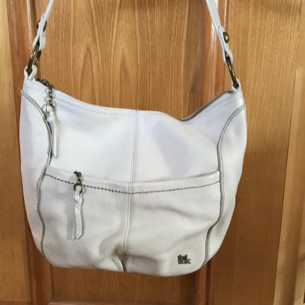 The SAK Leather Cream/Ivory Colored Purse Handbag